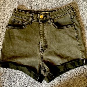 Forever 21 black jean shorts. Lightly worn. Size 27